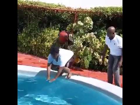 Regina Daniels&#039; Husband, Ned Nwoko Teaches Singer, Teni How To Swim At His Home