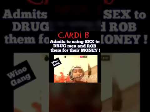 Cardi B Admits Using S*x To Drug Men and ROB them of Their Money