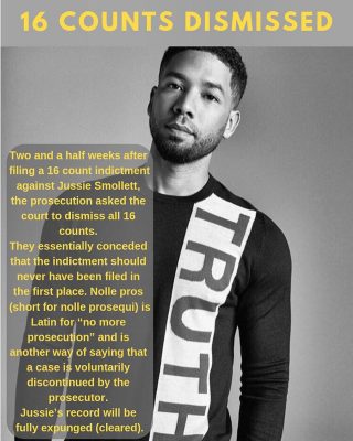 Jussie Smollett's Partner Taraji Speaks About Charges Being Dropped