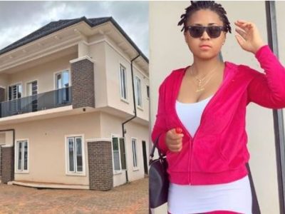Actress Regina Daniels Acquires New Mansion For Her Mother (Photos)
