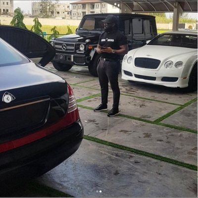 Timaya shares His Expensive Car Park That Worth Hundreds Of Millions (photos)
