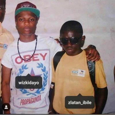 Lol! See This Epic Throwback photo Of Wizkid And Zlatan Ibile