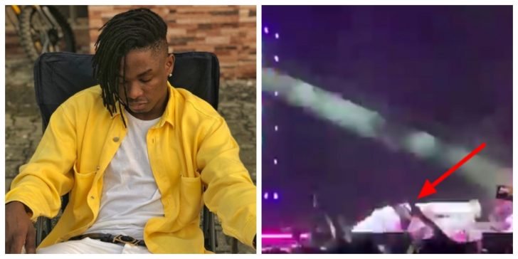 The Moment Lil Kesh And Young John Fell Off stage at the OLIC 2019 (Watch video)