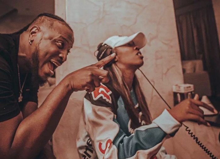 Peruzzi And Tiwa Savage Hits The Studio For A New Song
