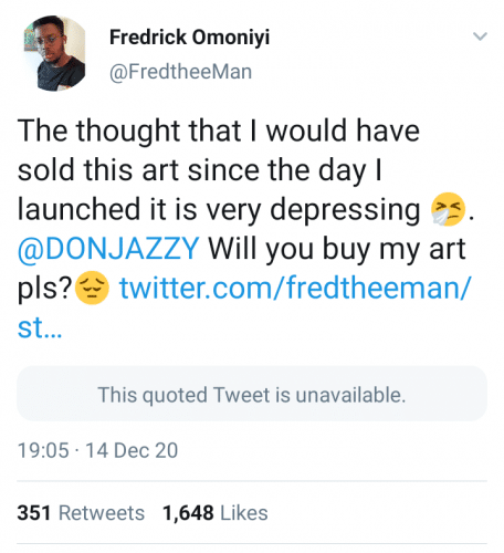 Don Jazzy Buys Painting Worth N300K From Fan (Photos)