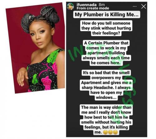 Ifu Laments About The Odour Of Her Plumber