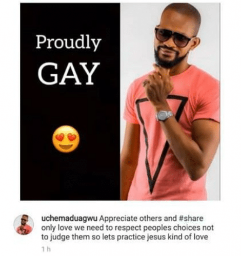 I am gay and I am proud- Actor Uche Maduagwu says (video)