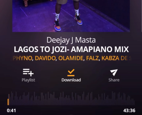 [Mixtape] Deejay J Masta - Lagos To Jozi (Amapiano Mix)