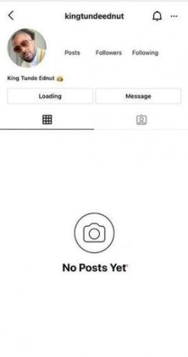 Instagram suspends Tunde Ednut's page for the third time