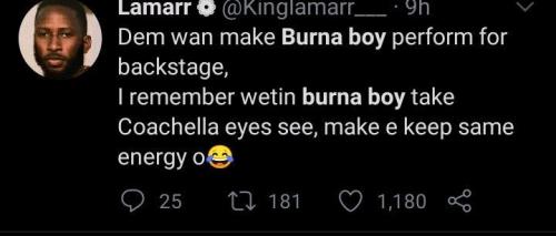 Nigerians react as Burna Boy’s name is removed from list of artistes performing at Grammy