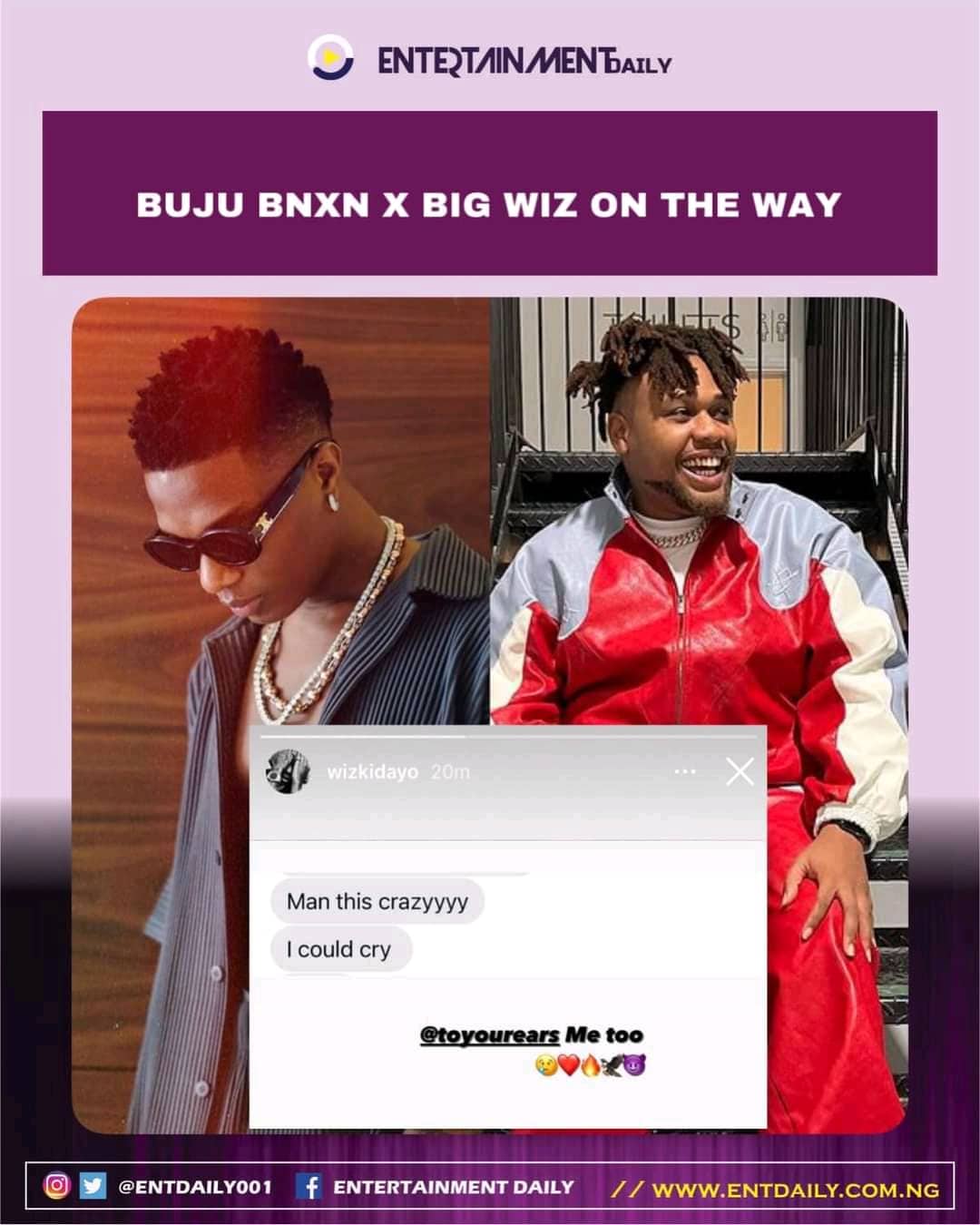 Wizkid & BNXN Sets To Drop Another Hit Song | SEE DETAILS