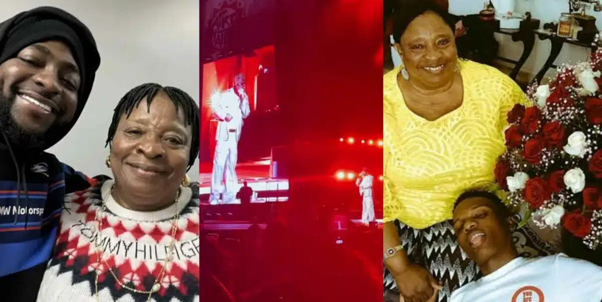 Davido pays tribute to Wizkid’s late mum at Afronation festival [Video]