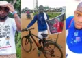 Reactions trail Davido’s harsh response to diehard fan who’s riding bicycle from Benue to Lagos to see him