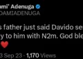 Davido reportedly gives Mohbad’s father ₦2 million