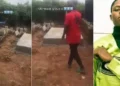 Young men spotted at Mohbad’s grave side following news of exhumation (Video)