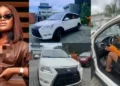 Fans gush as CeeC cruises in her brand new Innoson SUV car