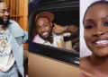 “OMG, I just saw Davido” – Ilebaye star-struck, expresses shyness as she meets Nigerian singer