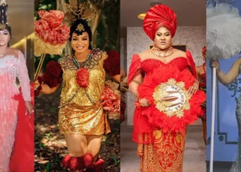 Photos of Celebrities’ exquisite traditional attires to Mercy Aigbe’s Ada Omo Daddy movie premiere