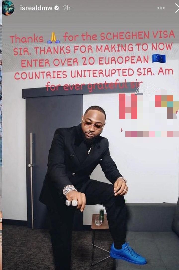 “Na wetin woman wan spoil be this” – Israel DMW appreciates Davido for giving him opportunity to tour 20 European countries