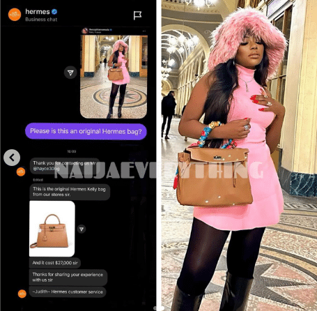 Sophia Momodu reportedly splashes $27K on Hermes designer handbag