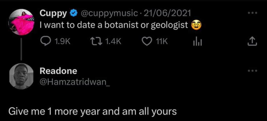 “I’m all yours” – Nigerian man graduates first class in botany, reminds DJ Cuppy of her post about dating a botanist